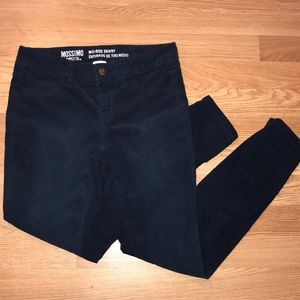 Teal Corduroy Skinny Pants